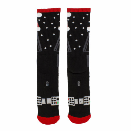 Star Wars Darth Vader Santa Hat Athletic Crew Socks